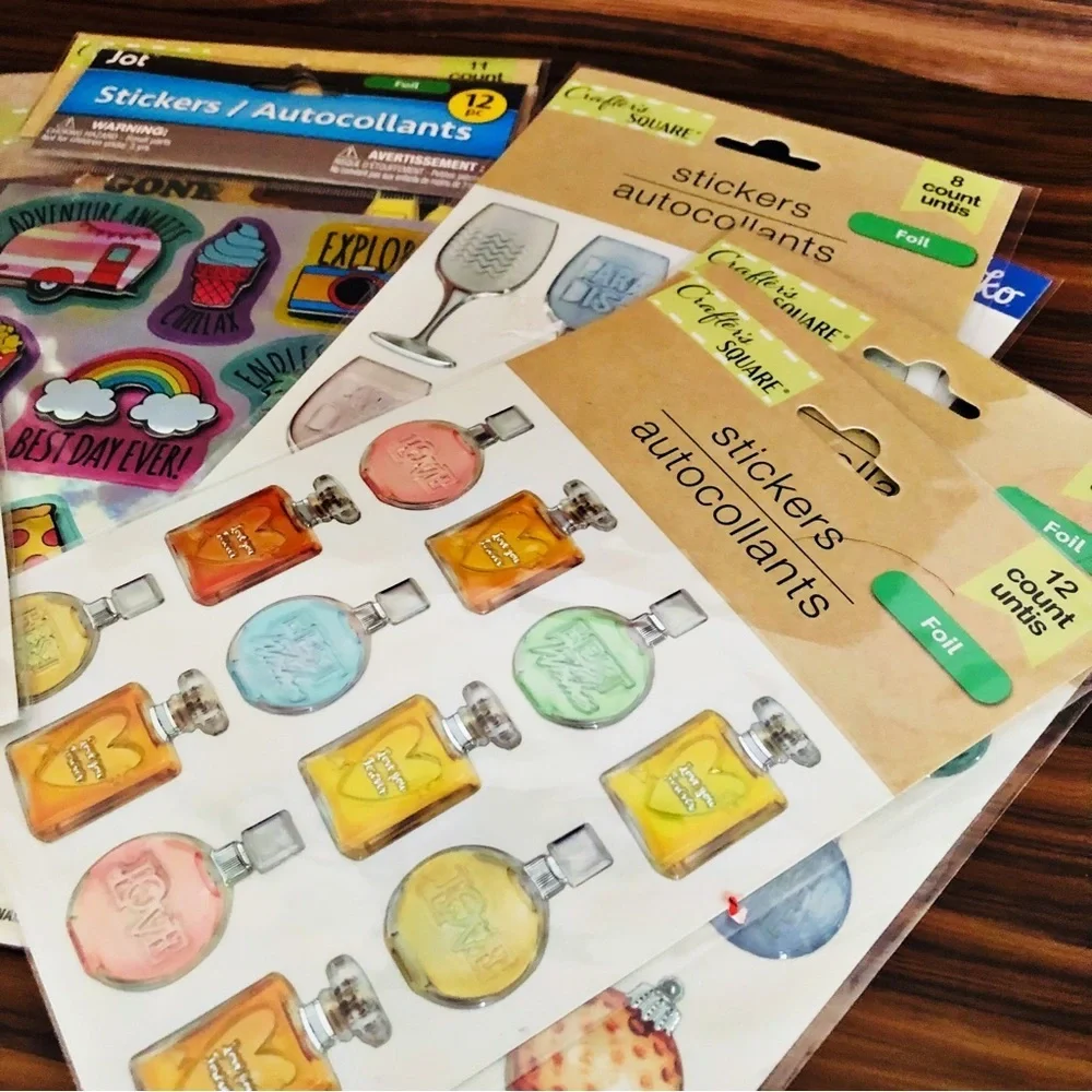 Bundle/Lot 121 Stickers Scrapbooking Bujo Journaling Arts & Crafts Posters Decor